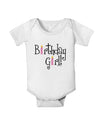 Birthday Girl - Birthday Candles Baby Romper Bodysuit by TooLoud-Baby Romper-TooLoud-White-06-Months-Davson Sales