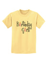 Birthday Girl - Birthday Candles Childrens T-Shirt by TooLoud-Childrens T-Shirt-TooLoud-Daffodil-Yellow-X-Small-Davson Sales