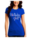 Birthday Girl - Birthday Candles Juniors Crew Dark T-Shirt by TooLoud-T-Shirts Juniors Tops-TooLoud-Royal-Blue-Juniors Fitted Small-Davson Sales