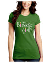 Birthday Girl - Birthday Candles Juniors Crew Dark T-Shirt by TooLoud-T-Shirts Juniors Tops-TooLoud-Kiwi-Green-Juniors Fitted X-Small-Davson Sales