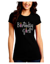 Birthday Girl - Birthday Candles Juniors Crew Dark T-Shirt by TooLoud-T-Shirts Juniors Tops-TooLoud-Black-Juniors Fitted Small-Davson Sales