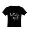 Birthday Girl - Birthday Candles Toddler T-Shirt Dark by TooLoud-Toddler T-Shirt-TooLoud-Black-2T-Davson Sales