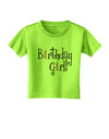 Birthday Girl - Birthday Candles Toddler T-Shirt by TooLoud-Toddler T-Shirt-TooLoud-Lime-Green-2T-Davson Sales