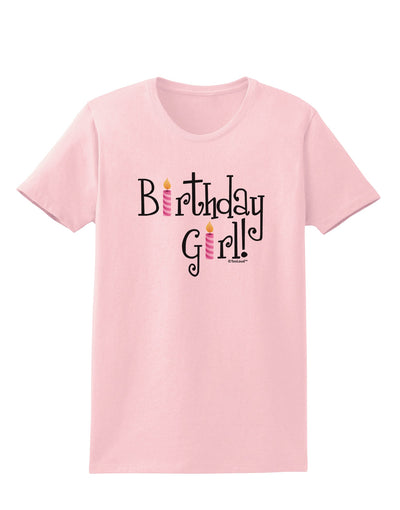 Birthday Girl - Birthday Candles Womens T-Shirt by TooLoud-Womens T-Shirt-TooLoud-PalePink-X-Small-Davson Sales