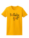 Birthday Girl - Birthday Candles Womens T-Shirt by TooLoud-Womens T-Shirt-TooLoud-Gold-X-Small-Davson Sales