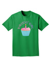 Birthday Girl - Candle Cupcake Adult Dark T-Shirt by TooLoud-Mens T-Shirt-TooLoud-Kelly-Green-Small-Davson Sales