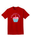 Birthday Girl - Candle Cupcake Adult Dark T-Shirt by TooLoud-Mens T-Shirt-TooLoud-Red-Small-Davson Sales