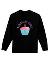 Birthday Girl - Candle Cupcake Adult Long Sleeve Dark T-Shirt by TooLoud-TooLoud-Black-Small-Davson Sales