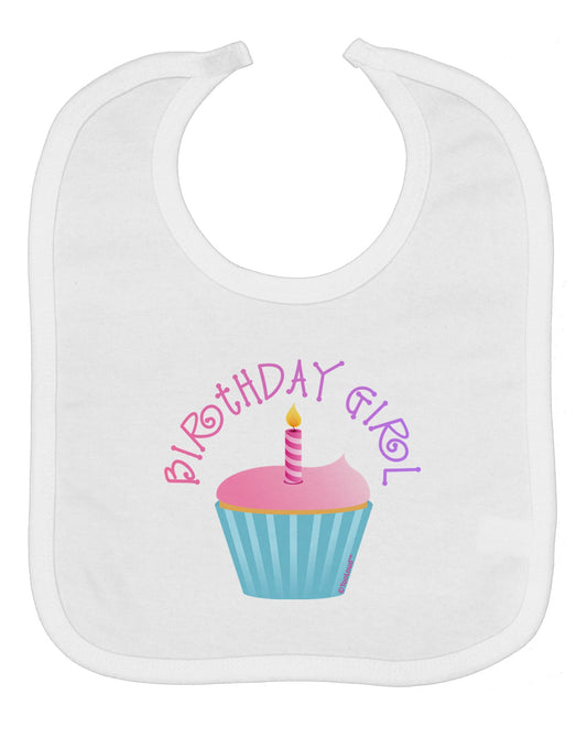 Birthday Girl - Candle Cupcake Baby Bib by TooLoud