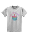 Birthday Girl - Candle Cupcake Childrens T-Shirt by TooLoud-Childrens T-Shirt-TooLoud-AshGray-X-Small-Davson Sales