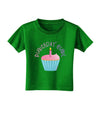 Birthday Girl - Candle Cupcake Toddler T-Shirt Dark by TooLoud-Toddler T-Shirt-TooLoud-Clover-Green-2T-Davson Sales