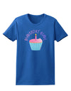 Birthday Girl - Candle Cupcake Womens Dark T-Shirt by TooLoud-Womens T-Shirt-TooLoud-Royal-Blue-X-Small-Davson Sales