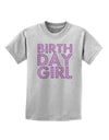 Birthday Girl - Pink and Purple Dots Childrens T-Shirt by TooLoud-Childrens T-Shirt-TooLoud-AshGray-X-Small-Davson Sales