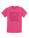 Birthday Girl - Pink and Purple Dots Childrens T-Shirt by TooLoud-Childrens T-Shirt-TooLoud-Sangria-X-Small-Davson Sales