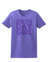 Birthday Girl - Pink and Purple Dots Womens T-Shirt by TooLoud-Womens T-Shirt-TooLoud-Violet-X-Small-Davson Sales