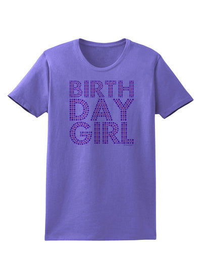 Birthday Girl - Pink and Purple Dots Womens T-Shirt by TooLoud-Womens T-Shirt-TooLoud-Violet-X-Small-Davson Sales