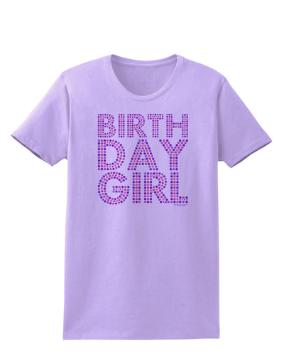 Birthday Girl - Pink and Purple Dots Womens T-Shirt by TooLoud-Womens T-Shirt-TooLoud-Lavender-X-Small-Davson Sales