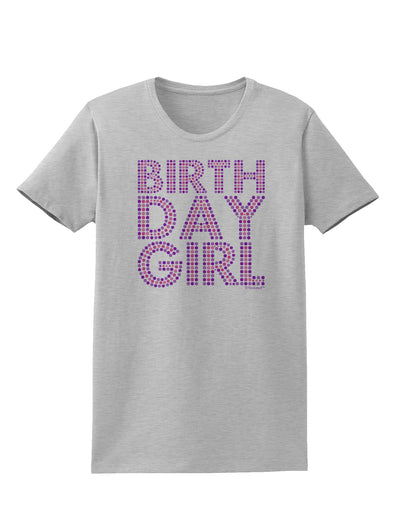 Birthday Girl - Pink and Purple Dots Womens T-Shirt by TooLoud-Womens T-Shirt-TooLoud-AshGray-X-Small-Davson Sales