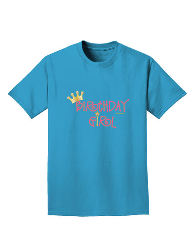 Birthday Girl - Princess Crown and Wand Adult Dark T-Shirt by TooLoud-Mens T-Shirt-TooLoud-Turquoise-Small-Davson Sales