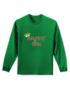 Birthday Girl - Princess Crown and Wand Adult Long Sleeve Dark T-Shirt by TooLoud-TooLoud-Kelly-Green-Small-Davson Sales