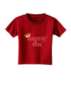 Birthday Girl - Princess Crown and Wand Toddler T-Shirt Dark by TooLoud-Toddler T-Shirt-TooLoud-Red-2T-Davson Sales