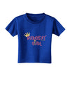 Birthday Girl - Princess Crown and Wand Toddler T-Shirt Dark by TooLoud-Toddler T-Shirt-TooLoud-Royal-Blue-2T-Davson Sales