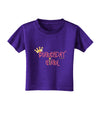 Birthday Girl - Princess Crown and Wand Toddler T-Shirt Dark by TooLoud-Toddler T-Shirt-TooLoud-Purple-2T-Davson Sales