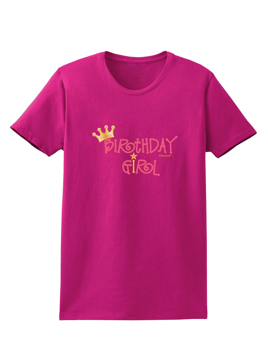 Birthday Girl - Princess Crown and Wand Womens Dark T-Shirt by TooLoud-Womens T-Shirt-TooLoud-Black-X-Small-Davson Sales