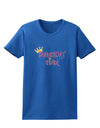 Birthday Girl - Princess Crown and Wand Womens Dark T-Shirt by TooLoud-Womens T-Shirt-TooLoud-Royal-Blue-X-Small-Davson Sales