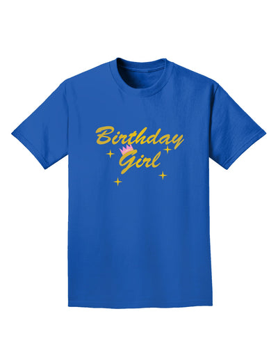 Birthday Girl Text Adult Dark T-Shirt by TooLoud-Mens T-Shirt-TooLoud-Royal-Blue-Small-Davson Sales