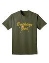 Birthday Girl Text Adult Dark T-Shirt by TooLoud-Mens T-Shirt-TooLoud-Military-Green-Small-Davson Sales