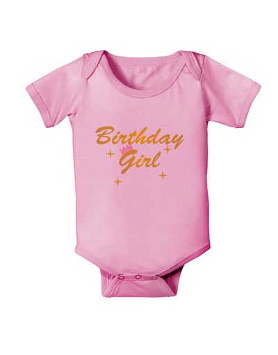 Birthday Girl Text Baby Romper Bodysuit by TooLoud-TooLoud-Pink-06-Months-Davson Sales