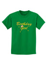 Birthday Girl Text Childrens Dark T-Shirt by TooLoud-Childrens T-Shirt-TooLoud-Kelly-Green-X-Small-Davson Sales