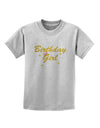 Birthday Girl Text Childrens T-Shirt by TooLoud-TooLoud-AshGray-X-Small-Davson Sales