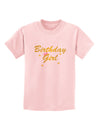 Birthday Girl Text Childrens T-Shirt by TooLoud-TooLoud-PalePink-X-Small-Davson Sales