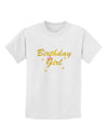 Birthday Girl Text Childrens T-Shirt by TooLoud-TooLoud-White-X-Small-Davson Sales