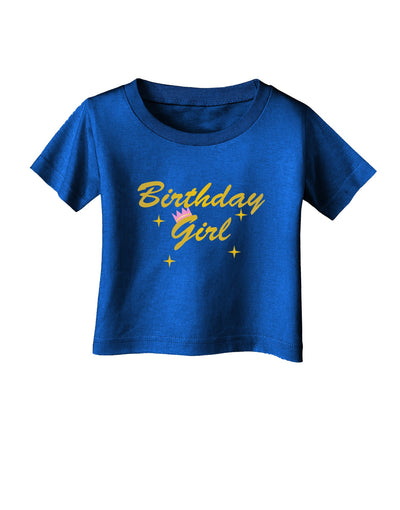 Birthday Girl Text Infant T-Shirt Dark by TooLoud-TooLoud-Royal-Blue-06-Months-Davson Sales