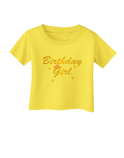 Birthday Girl Text Infant T-Shirt by TooLoud-TooLoud-Yellow-06-Months-Davson Sales