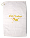 Birthday Girl Text Premium Cotton Golf Towel - 16 x 25 inch by TooLoud-Golf Towel-TooLoud-16x25"-Davson Sales