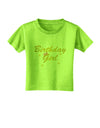 Birthday Girl Text Toddler T-Shirt by TooLoud-Toddler T-Shirt-TooLoud-Lime-Green-2T-Davson Sales