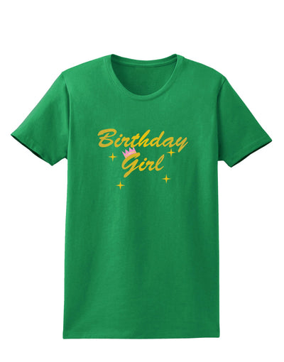 Birthday Girl Text Womens Dark T-Shirt by TooLoud-TooLoud-Kelly-Green-X-Small-Davson Sales