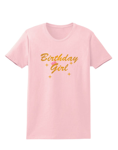 Birthday Girl Text Womens T-Shirt by TooLoud-TooLoud-PalePink-X-Small-Davson Sales