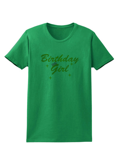 Birthday Girl Text Womens T-Shirt by TooLoud-TooLoud-Kelly-Green-X-Small-Davson Sales