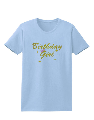 Birthday Girl Text Womens T-Shirt by TooLoud-TooLoud-Light-Blue-X-Small-Davson Sales