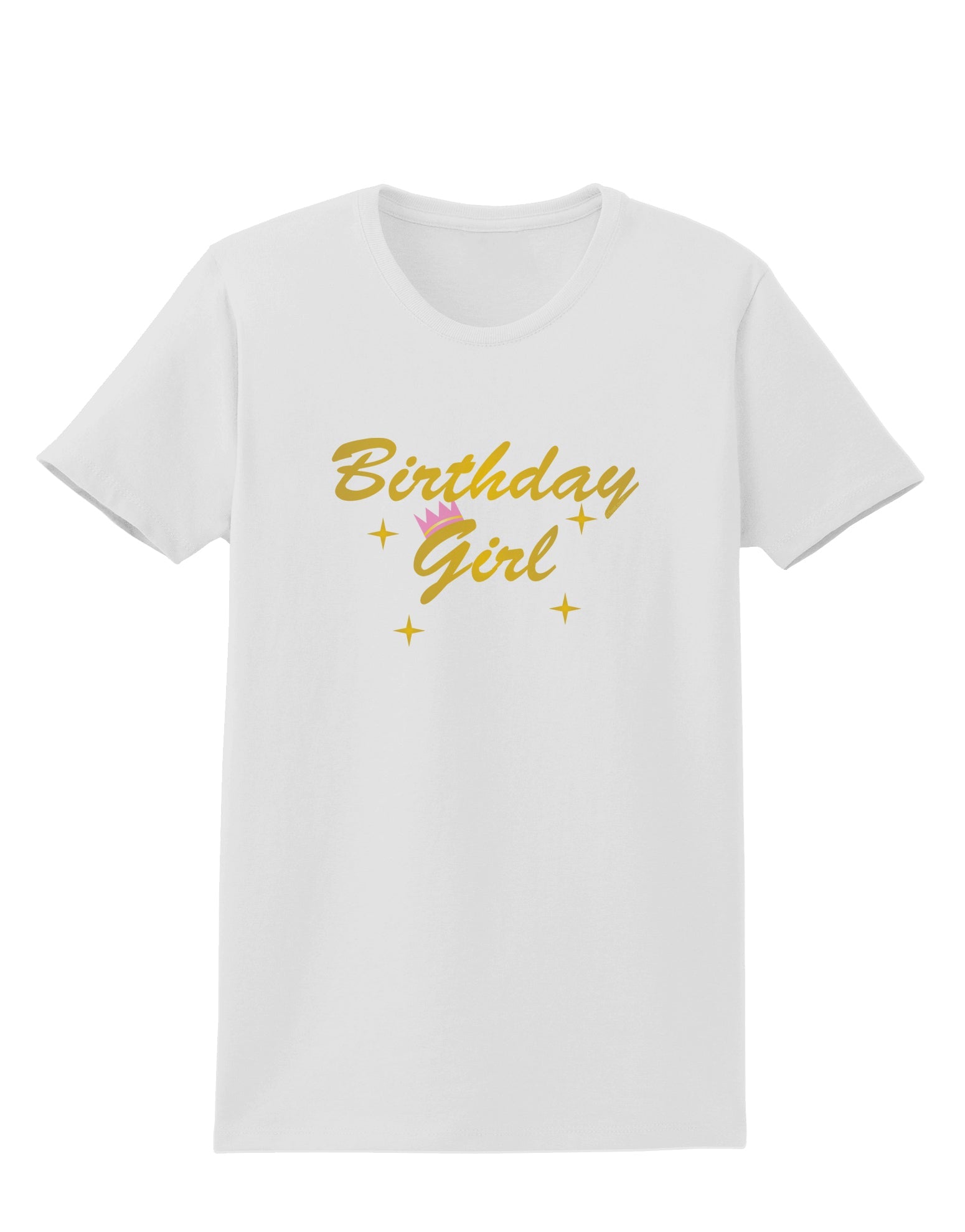 Birthday Girl Text Womens T-Shirt by TooLoud-TooLoud-White-X-Small-Davson Sales