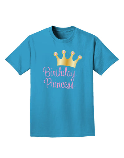 Birthday Princess - Tiara Adult Dark T-Shirt by TooLoud-Mens T-Shirt-TooLoud-Turquoise-Small-Davson Sales