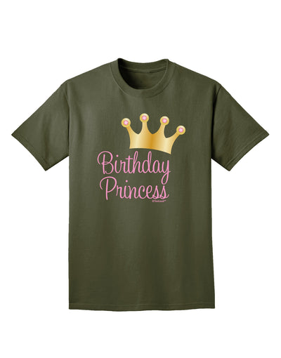 Birthday Princess - Tiara Adult Dark T-Shirt by TooLoud-Mens T-Shirt-TooLoud-Military-Green-Small-Davson Sales