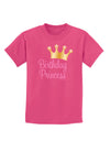 Birthday Princess - Tiara Childrens Dark T-Shirt by TooLoud-Childrens T-Shirt-TooLoud-Sangria-X-Small-Davson Sales