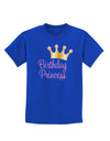 Birthday Princess - Tiara Childrens Dark T-Shirt by TooLoud-Childrens T-Shirt-TooLoud-Royal-Blue-X-Small-Davson Sales