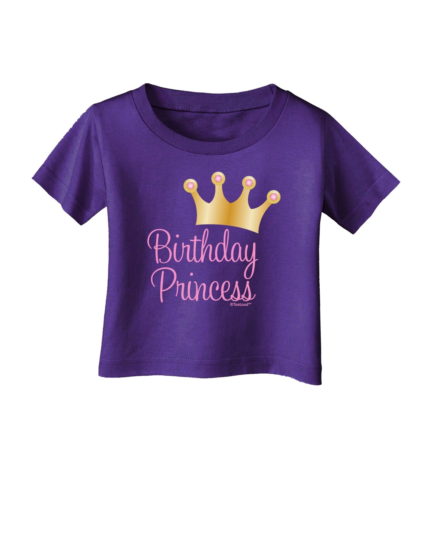 Birthday Princess - Tiara Infant T-Shirt Dark by TooLoud-Infant T-Shirt-TooLoud-Purple-06-Months-Davson Sales